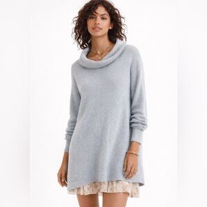 Free People Ottoman Sweater Dusty Blue